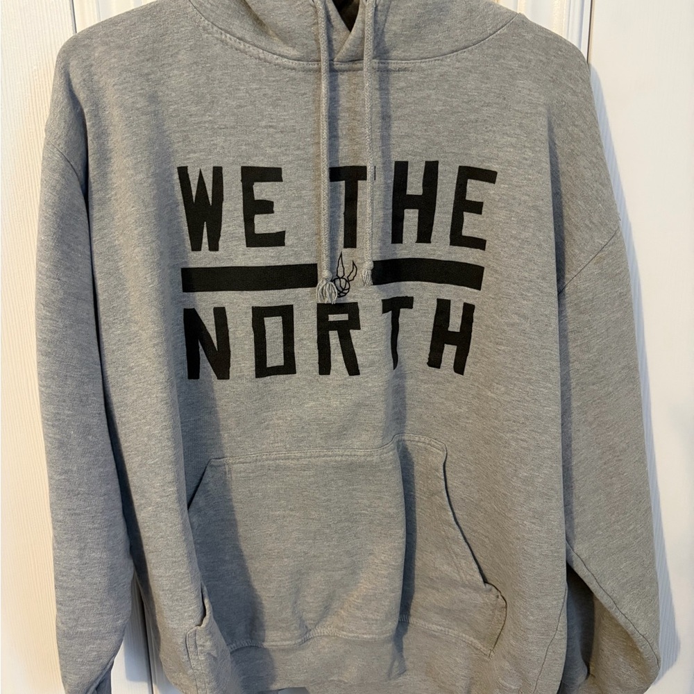 Raptors Gray "We The North" Pullover Hoodie Size Small